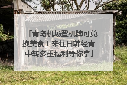 青岛机场登机牌可兑换美食！来往日韩经青中转多重福利等你拿