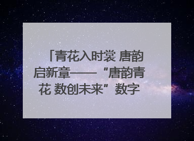 青花入时裳 唐韵启新章——“唐韵青花 数创未来”数字文创设计大赛启幕