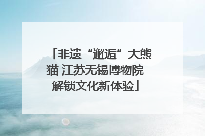 非遗“邂逅”大熊猫 江苏无锡博物院解锁文化新体验