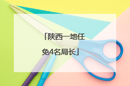 陕西一地任免4名局长
