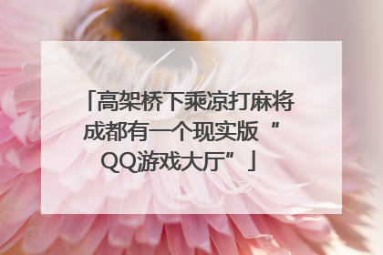 高架桥下乘凉打麻将 成都有一个现实版“QQ游戏大厅”