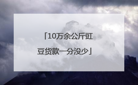 10万余公斤豇豆货款一分没少
