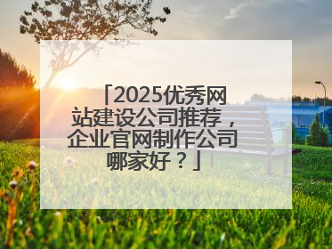 2025优秀网站建设公司推荐，企业官网制作公司哪家好？