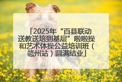 2025年“百县联动送教送培到基层”啦啦操和艺术体操公益培训班（赣州站）圆满结业