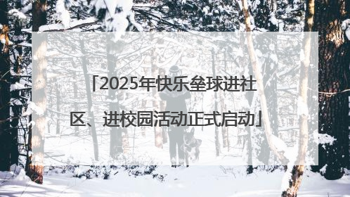 2025年快乐垒球进社区、进校园活动正式启动