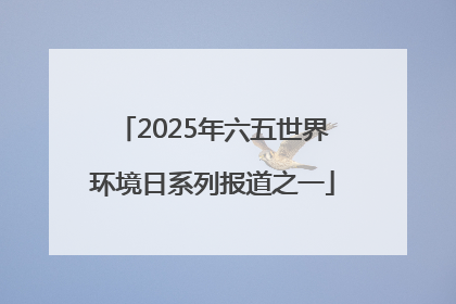 2025年六五世界环境日系列报道之一