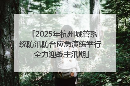 2025年杭州城管系统防汛防台应急演练举行 全力迎战主汛期