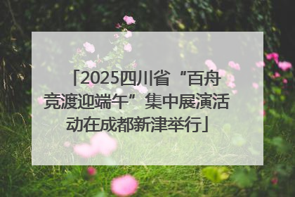 2025四川省“百舟竞渡迎端午”集中展演活动在成都新津举行