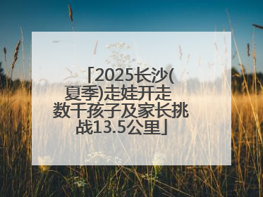 2025长沙(夏季)走娃开走 数千孩子及家长挑战13.5公里