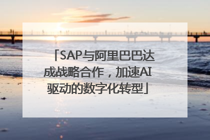 SAP与阿里巴巴达成战略合作，加速AI驱动的数字化转型